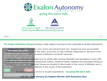 Tablet Screenshot of exalonautonomygroup.net
